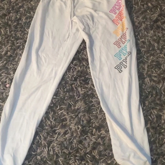 Pink white 2oc jogger set brand new in bag - Picture 2 of 5